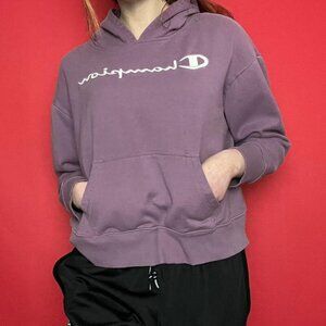 Champion / lavender purple hoodie 💜🤍